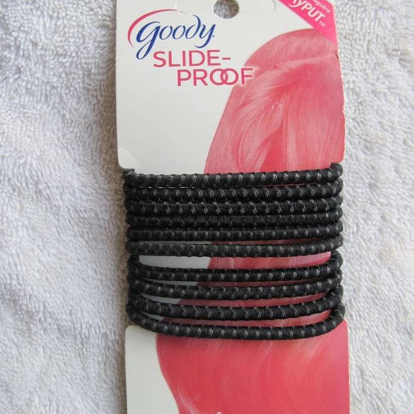 10 Goody Stay Put Slide Proof Hold Fit Hair Bands - Picture 1 of 7